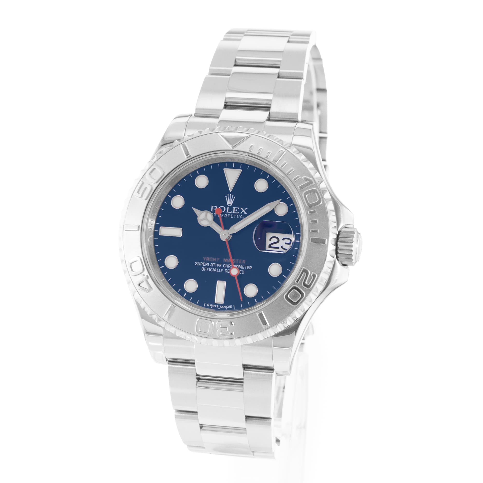 Rolex Yacht-Master 40 116622 Blue Dial Steel Oyster Mens Watch Card